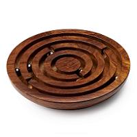  . (WOODEN LABYRINTH GAME)