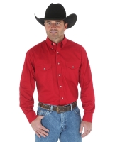    Wrangler. (MP Painted Desert Long Sleeve Lightweight Solid Twill Shirt.)